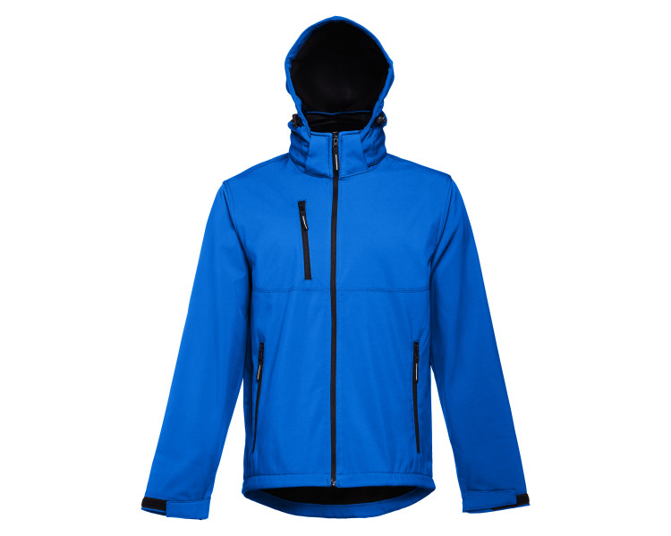 THC Zagreb-Men's softshell with removable hood 280g